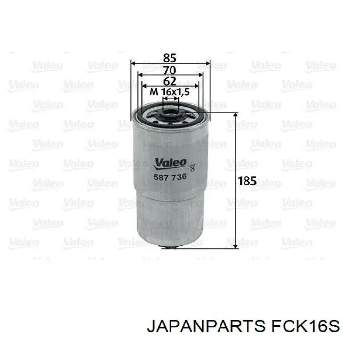 FCK16S Japan Parts фільтр паливний