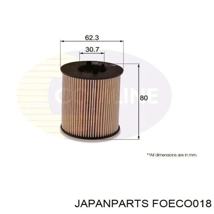 Масляний фільтр двигуна Japan Parts FOECO018 ціна, від 4.11 USD