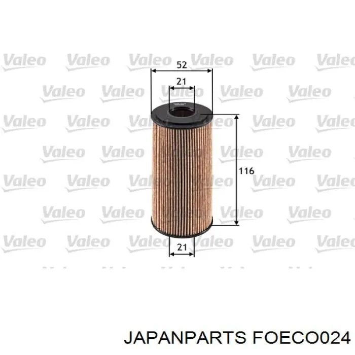 FOECO024 Japan Parts фільтр масляний
