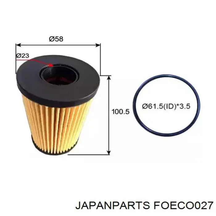 Фільтр масляний FOECO027 Japan Parts