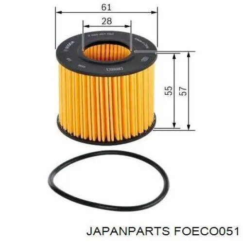 Фільтр масляний Japan Parts FOECO051