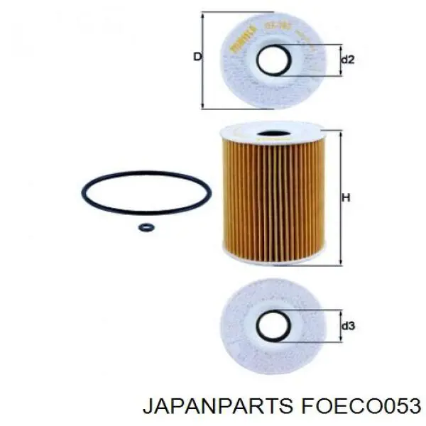 FOECO053 Japan Parts Фільтр масла