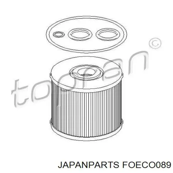 Масляний фільтр двигуна Japan Parts FOECO089 ціна, від 5.68 USD