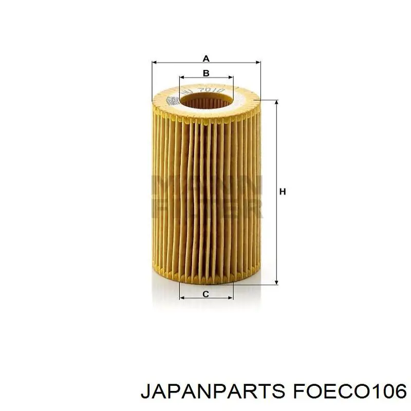 Фільтр масляний Japan Parts FOECO106
