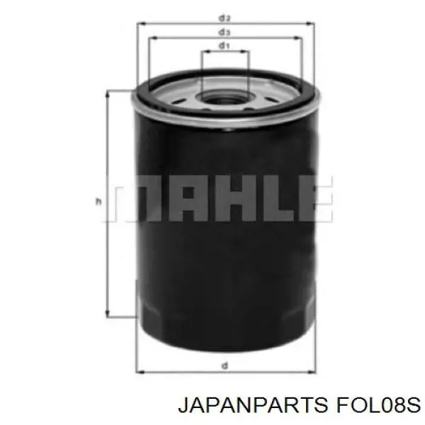 Масляний фільтр двигуна Japan Parts FOL08S ціна, від 6.06 USD