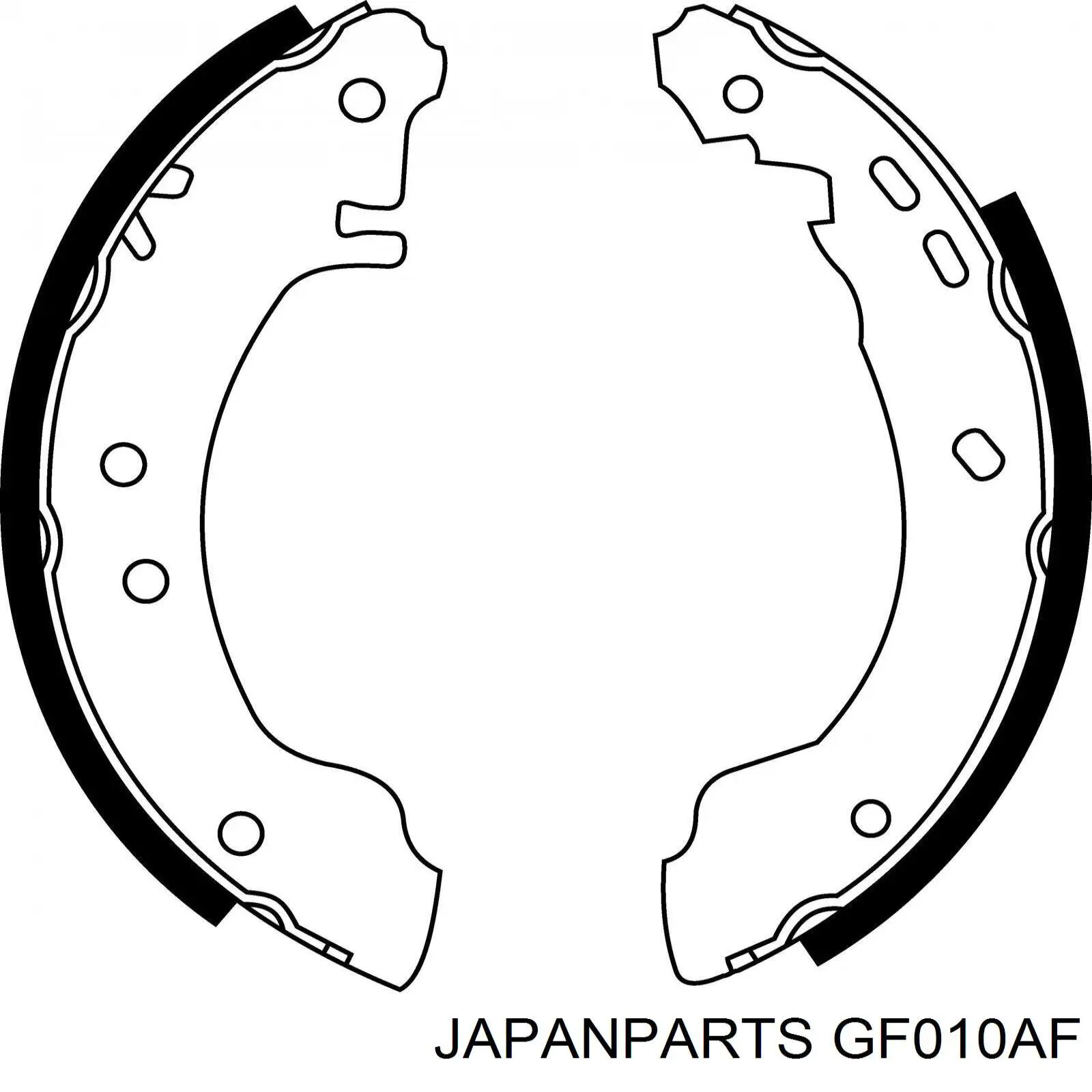 Колодки гальмові задні, барабанні GF010AF Japan Parts