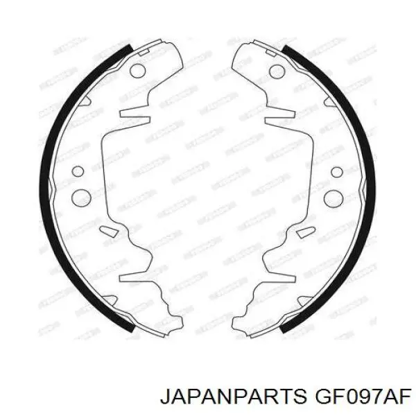 Колодки гальмові задні, барабанні Japan Parts GF097AF ціна, від 26.17 USD
