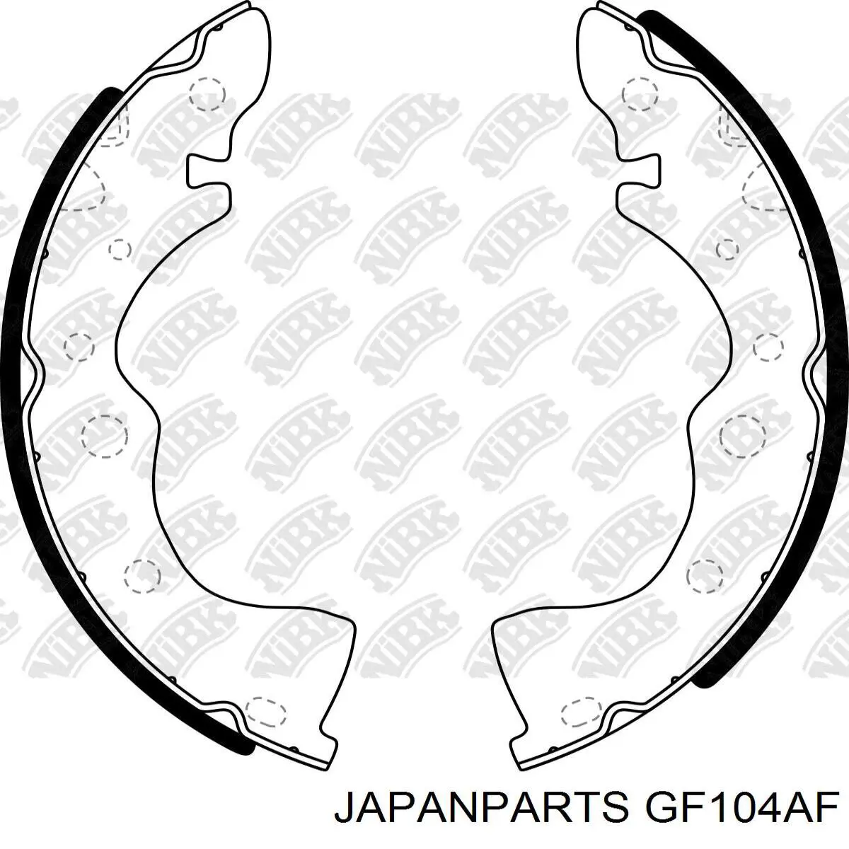Колодки гальмові задні, барабанні Japan Parts GF104AF ціна, від 19.02 USD