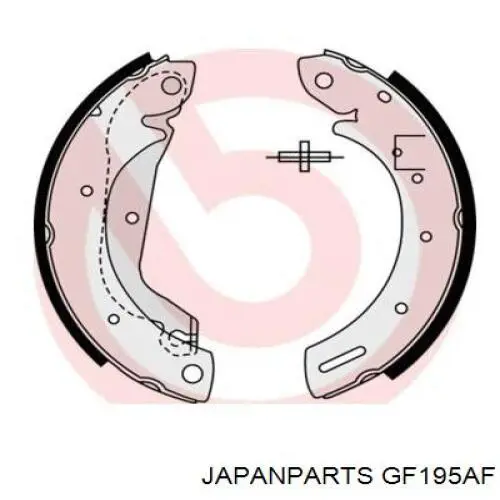 Колодки гальмові задні, барабанні Japan Parts GF195AF ціна, від 26.30 USD