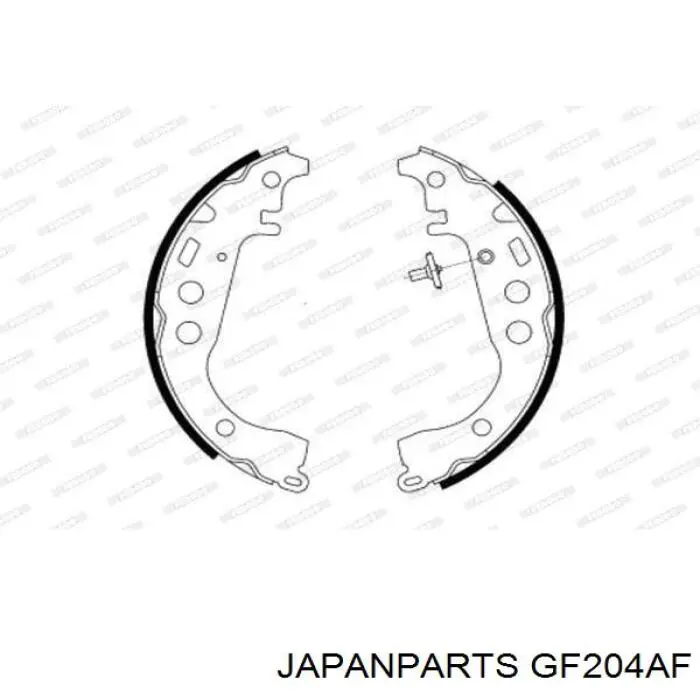 Колодки гальмові задні, барабанні GF204AF Japan Parts