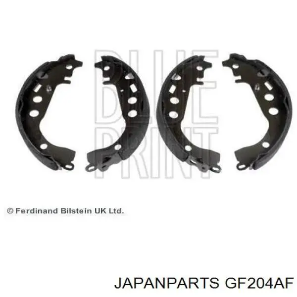 GF204AF Japan Parts Колодки гальмівні задні, барабанні