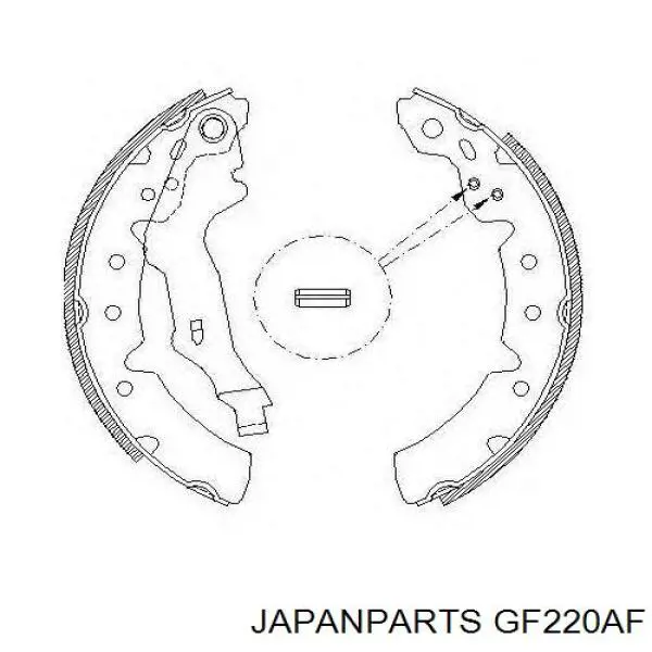 Колодки гальмові задні, барабанні Japan Parts GF220AF ціна, від 19.26 USD
