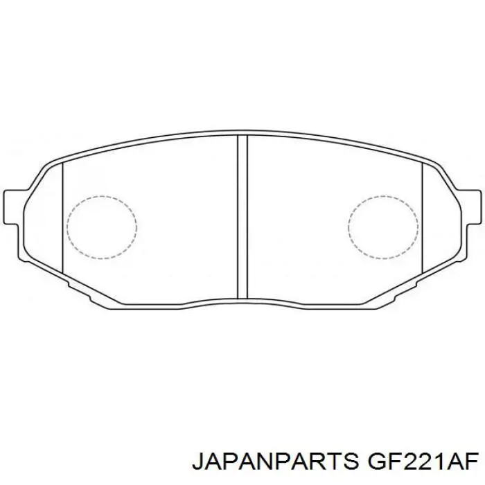 Колодки гальмові задні, барабанні GF221AF Japan Parts