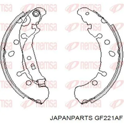 Колодки гальмові задні, барабанні Japan Parts GF221AF ціна, від 22.46 USD