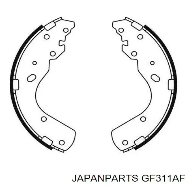 GF311AF Japan Parts колодки гальмові задні, барабанні