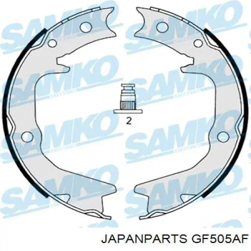 GF505AF Japan Parts колодки гальмові задні, дискові