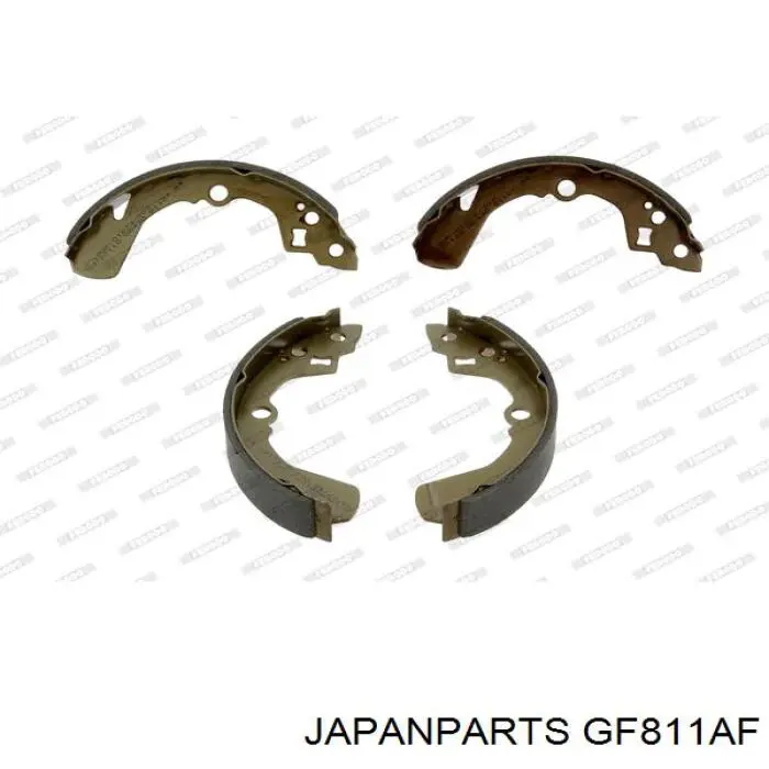 GF811AF Japan Parts Колодки гальмівні задні, барабанні