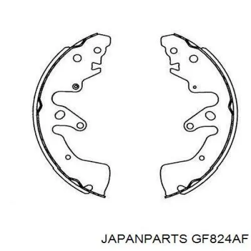 Колодки гальмові задні, барабанні GF824AF Japan Parts