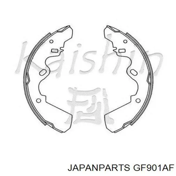 Купити GF901AF Japan Parts Колодки гальмові задні, барабанні