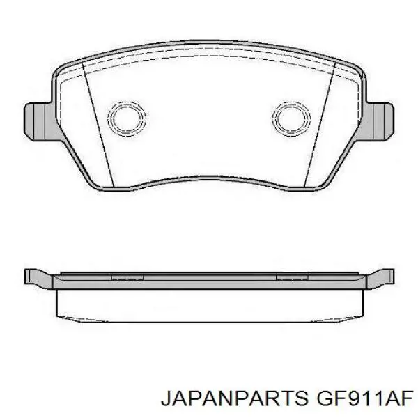 Колодки стоянкового гальма Japan Parts GF911AF