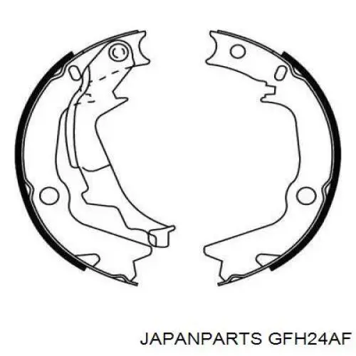 GFH24AF Japan Parts Гальмівні колодки ручника