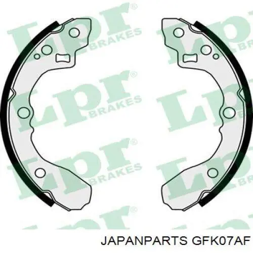 Гальма робочі задні ножні і гальмівні барабани Japan Parts GFK07AF