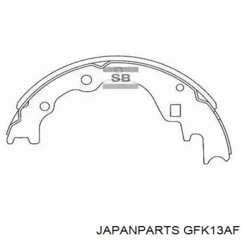 GFK13AF Japan Parts колодки гальмові задні, барабанні