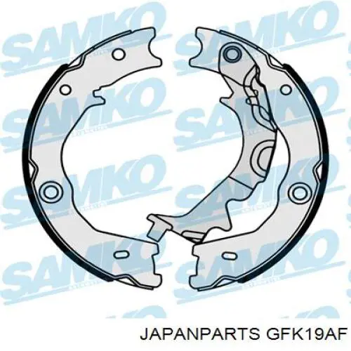 Купити GFK19AF Japan Parts Гальмівні колодки гальма стоянки