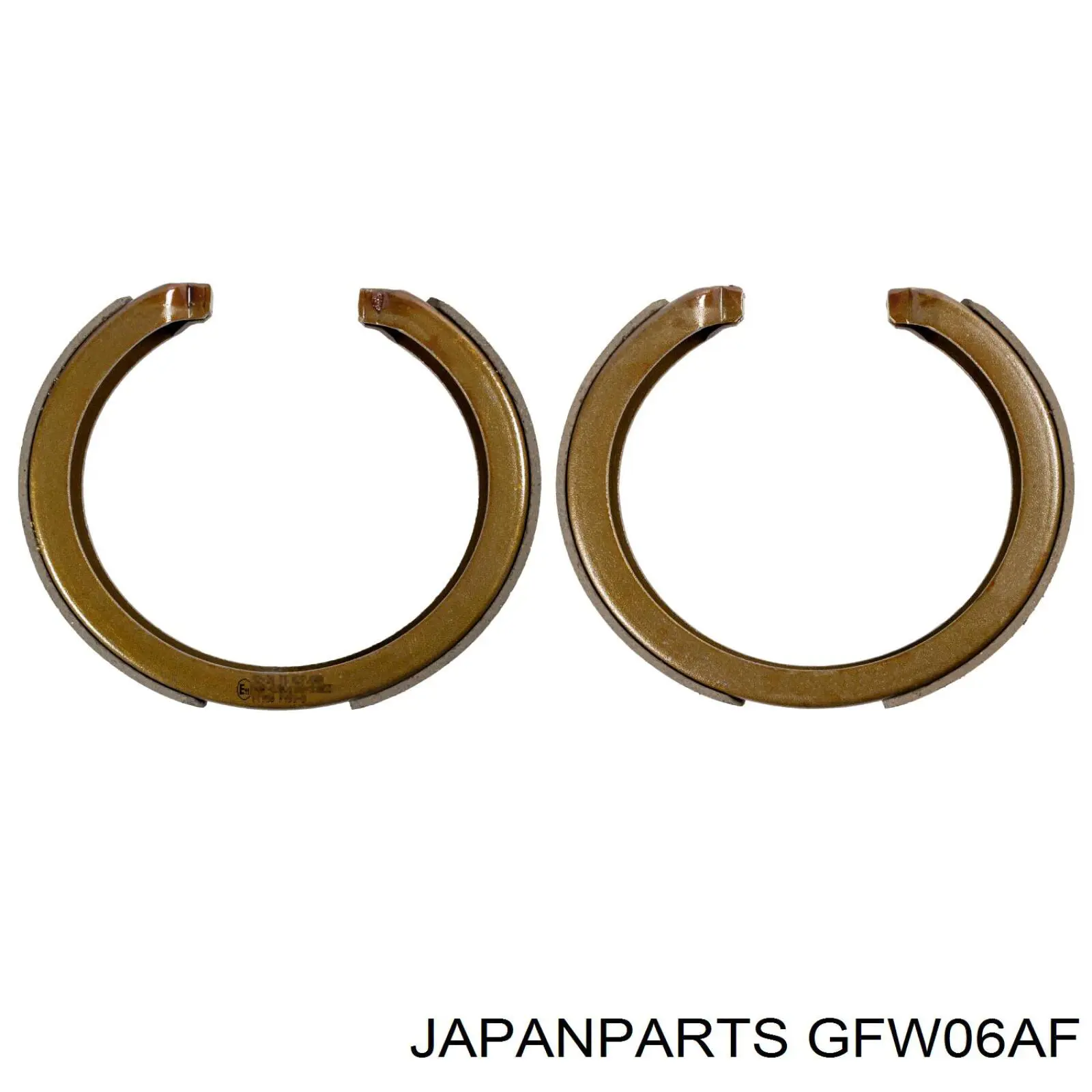 GFW06AF Japan Parts колодки ручника/стоянкового гальма