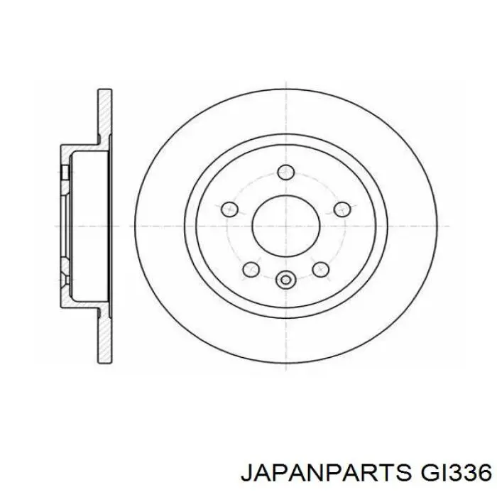 Купити GI336 Japan Parts Шарнір приводу зовнішній