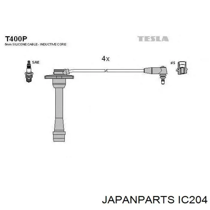 Високовольтні дроти IC204 Japan Parts