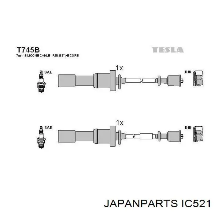 Високовольтні дроти IC521 Japan Parts