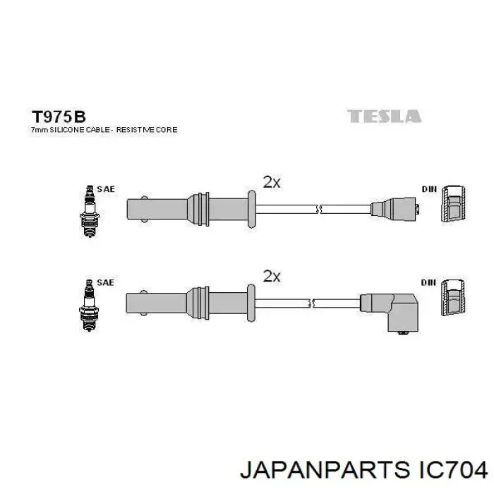 Дроти запалювання Japan Parts IC704 ціна, від 44.83 USD