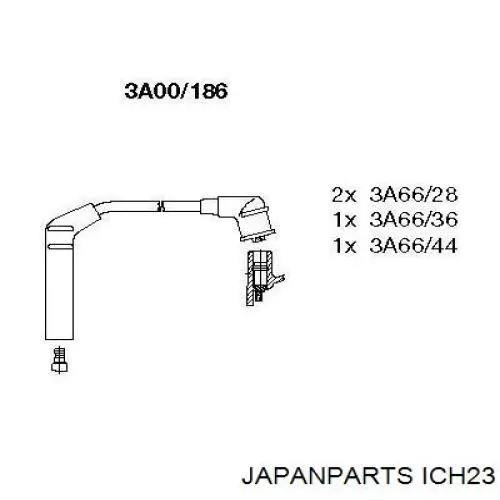 ICH23 Japan Parts дріт високовольтні, комплект
