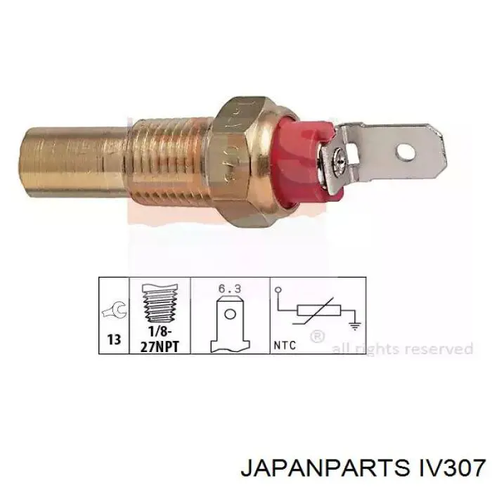Купити IV307 Japan Parts Датчик включення вентилятора