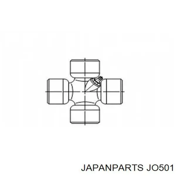 Купити JO501 Japan Parts Хрестовина карданного валу, переднього