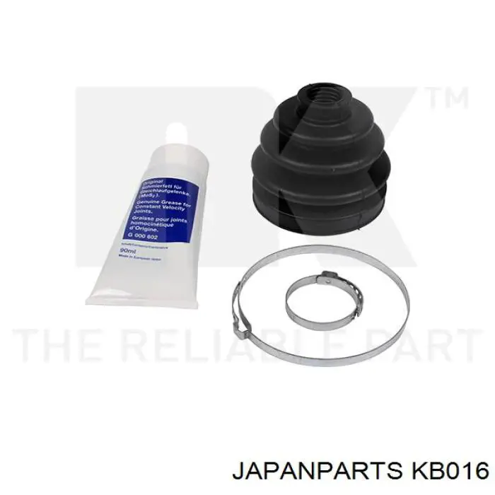 KB016 Japan Parts пильник шруса зовнішній, передній піввісі
