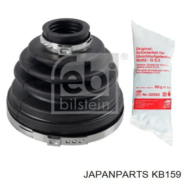 Купити KB159 Japan Parts Пильник шарніра кутових швидкостей внутрішній передній