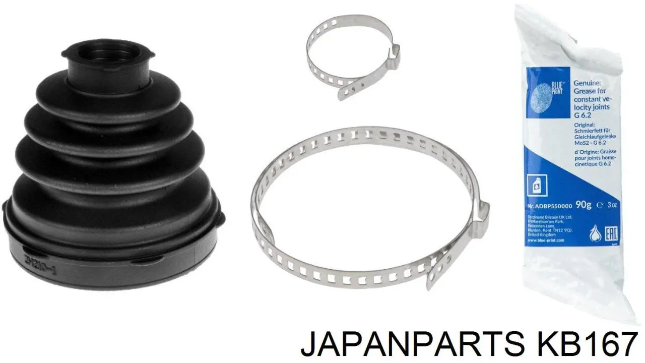 Пильник гранати внутрішній, передній півосі Japan Parts KB167 ціна, від 13.94 USD