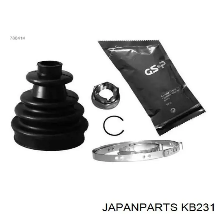 Пильник шарніра кутових швидкостей зовнішній передній Japan Parts KB231 ціна, від 7.05 USD
