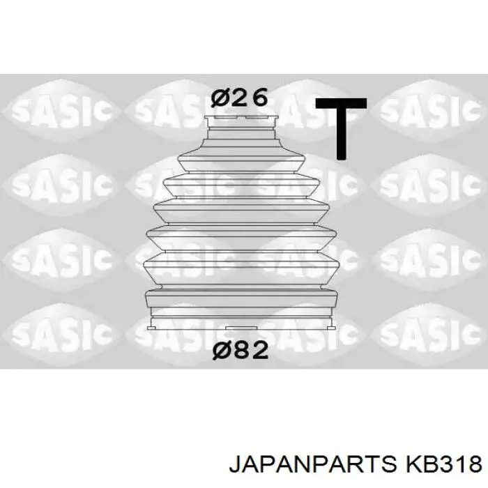 Пильник ШРКШ зовнішній, правий Japan Parts KB318