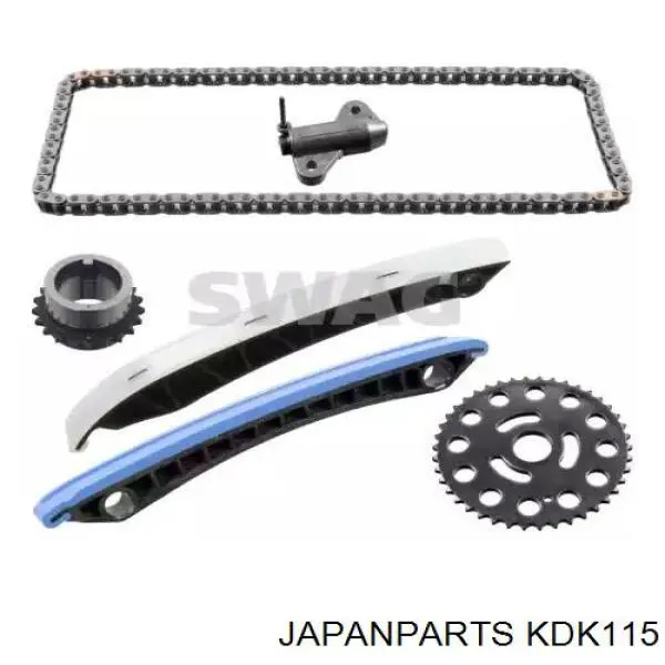 Ланцюг ГРМ, комплект Japan Parts KDK115 ціна, від 142.53 USD