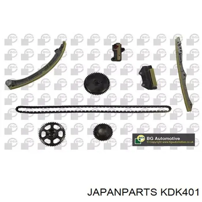 Ланцюг ГРМ, комплект Japan Parts KDK401 ціна, від 160.21 USD