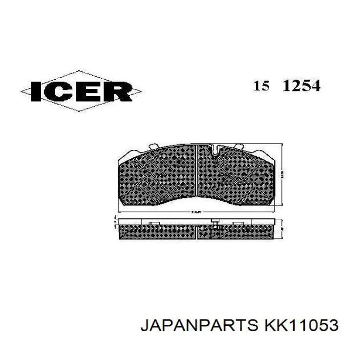 Купити KK11053 Japan Parts Маточини передніх коліс