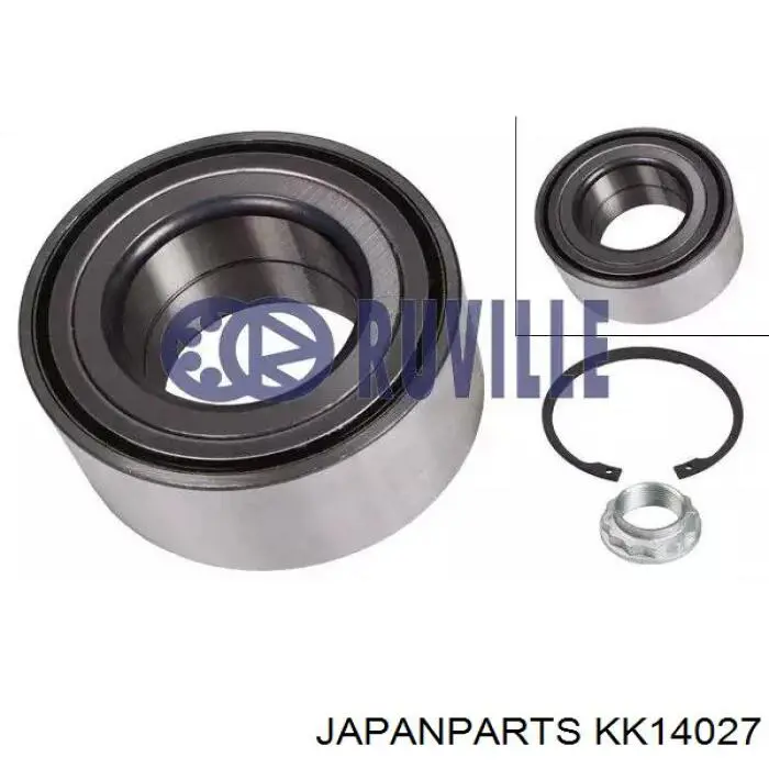 Купити KK14027 Japan Parts Підшипник ступиці передньої