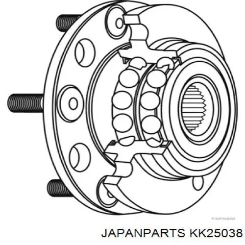 Маточини задніх коліс Japan Parts KK25038 ціна, від 44.04 USD