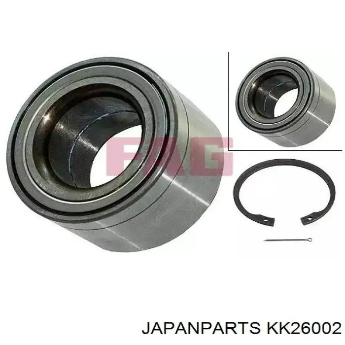 Підшипник піввісі заднього моста Japan Parts KK26002 ціна, від 41.29 USD
