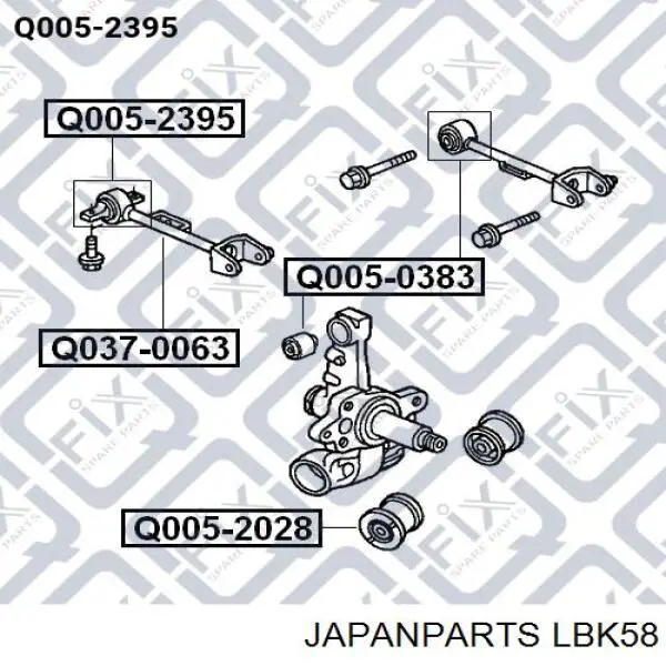 Кульова опора, нижня LBK58 Japan Parts