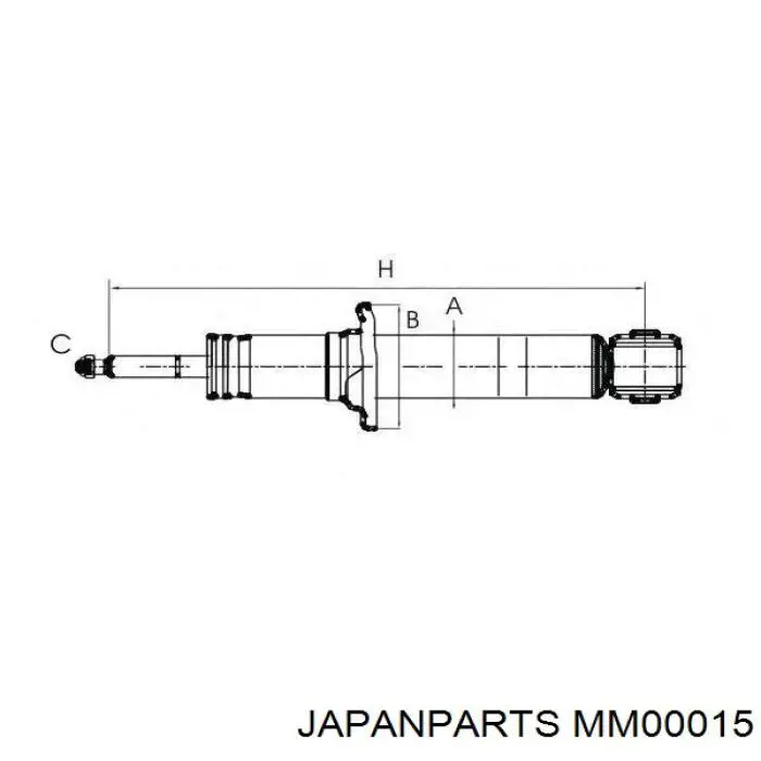 Задній амортизатор Japan Parts MM00015