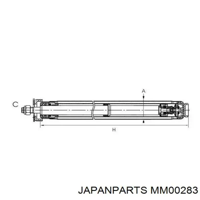 Амортизатор передній MM00283 Japan Parts